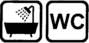 piktogram prysznic + wc